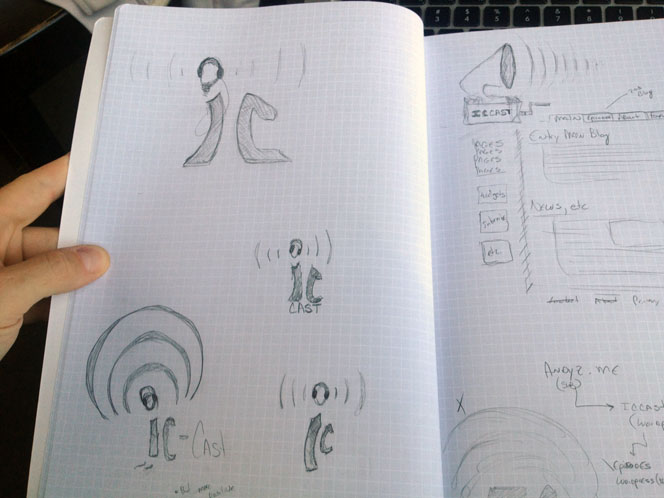 IC Cast Logo Sketches.